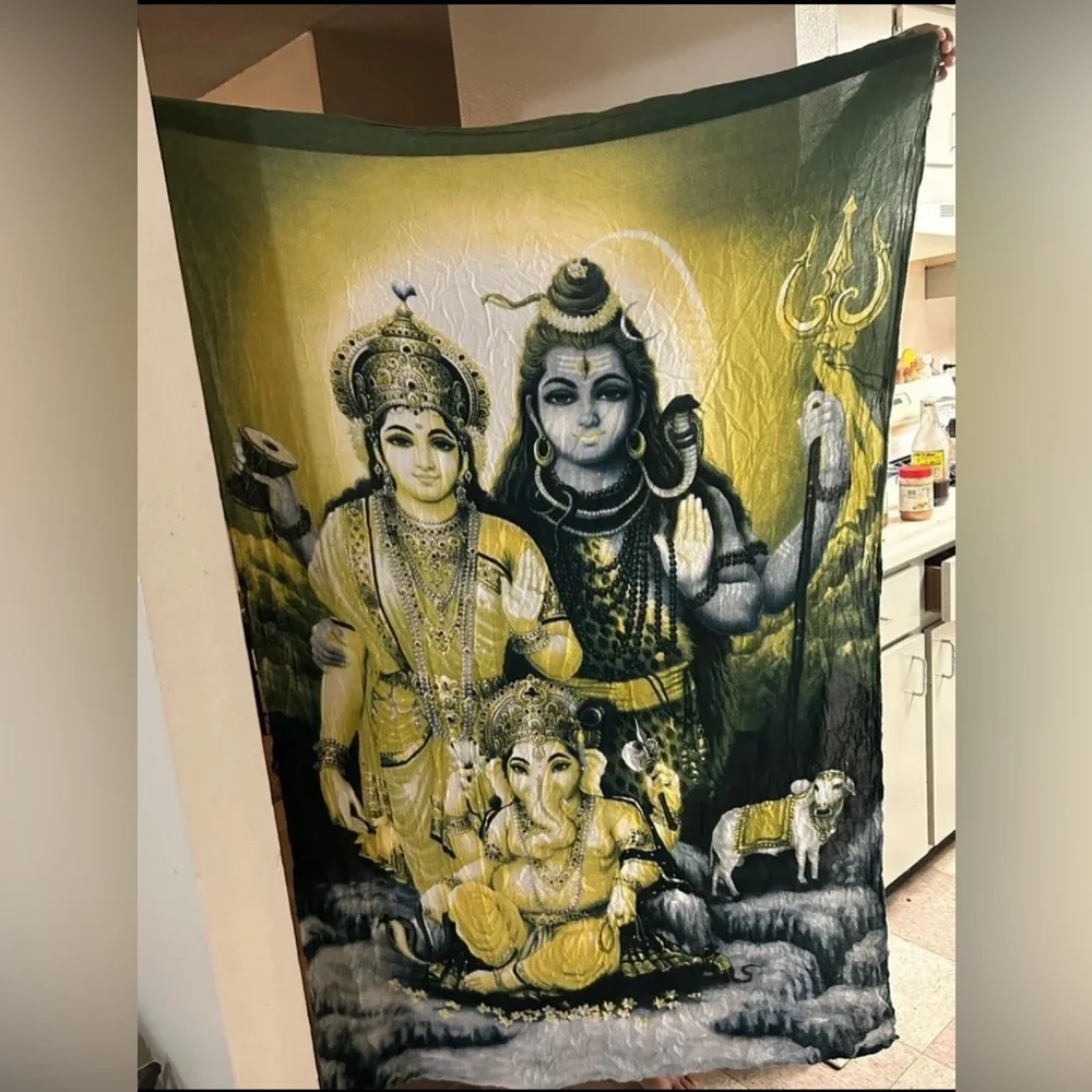Shiva Ganesha Elephant Wall tapestry